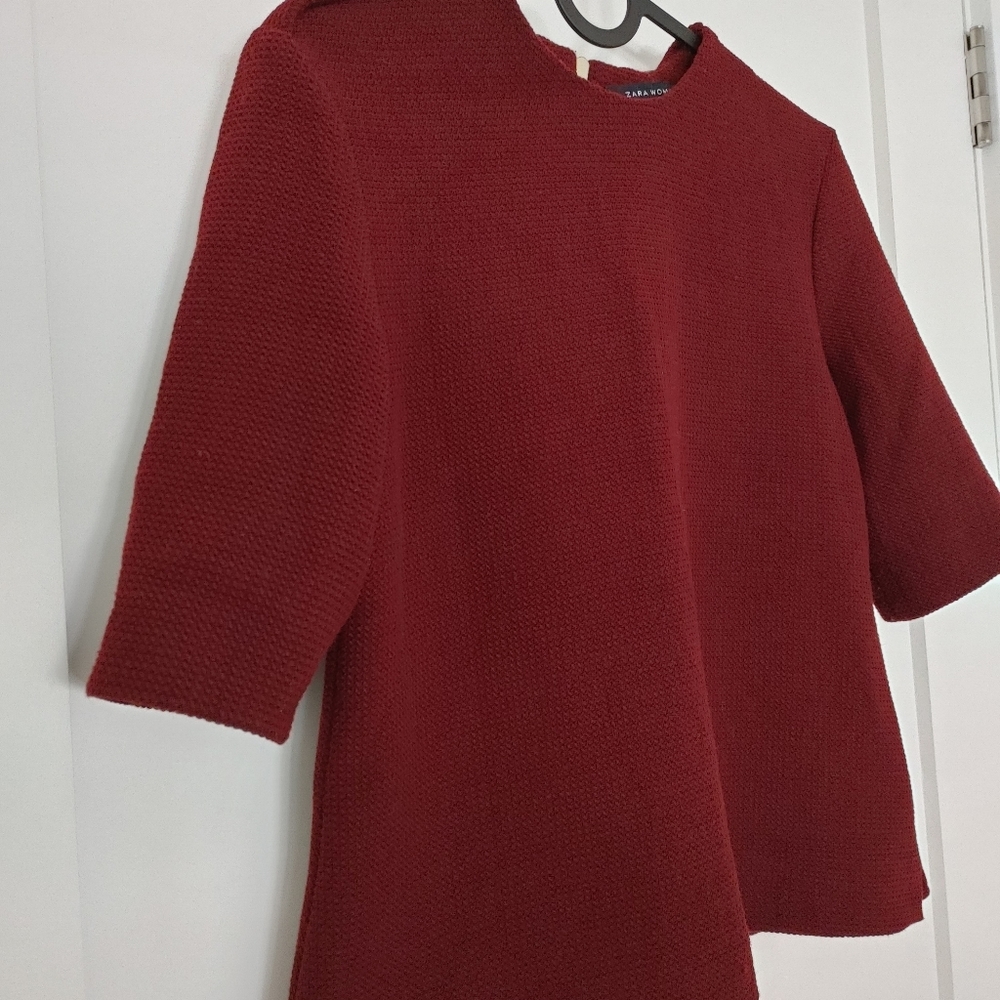 Zara Maroon knit top